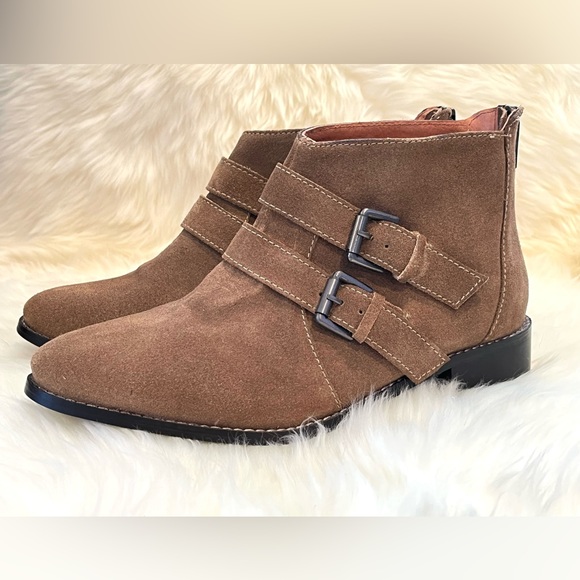 NWOT-Eight Second Angel Booties-Sz 8-Tan - Picture 7 of 12